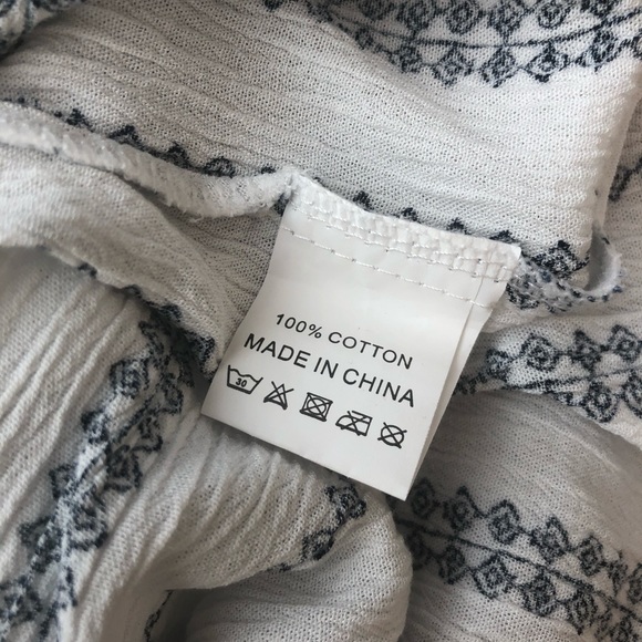 Stripe Collared High Low Button Top - Picture 6 of 7